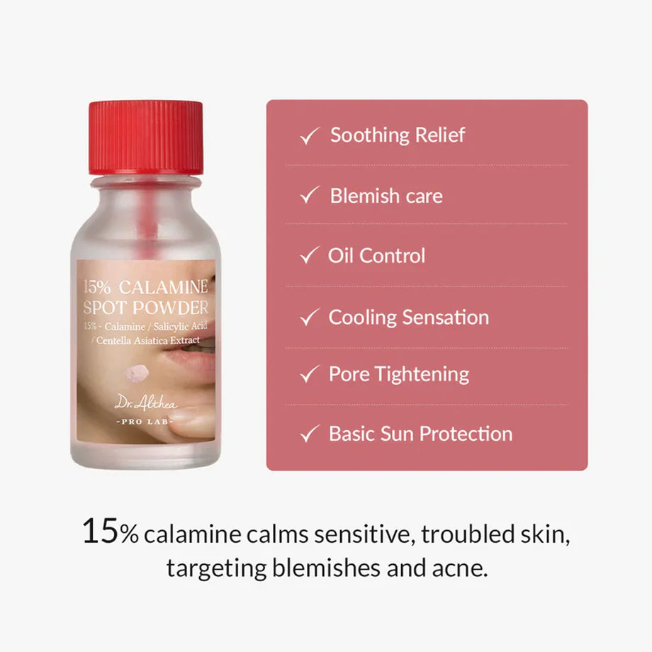 DR.ALTHEA - 15% Calamine Spot Powder - 15ML