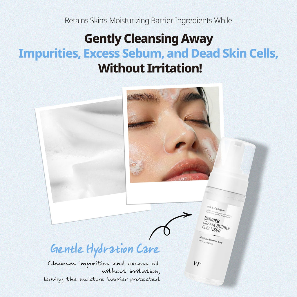 VT COSMETICS - Barrier Cream Bubble Cleanser - 140ML