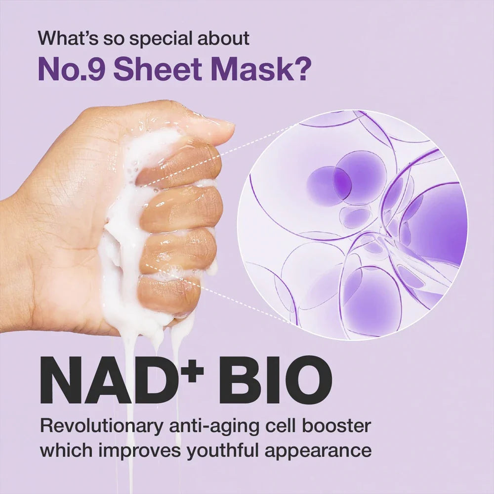NUMBUZIN - No.9 NAD+ Bio Lifting Full Cover Facial Mask (20ML + 28ML) x 4ea