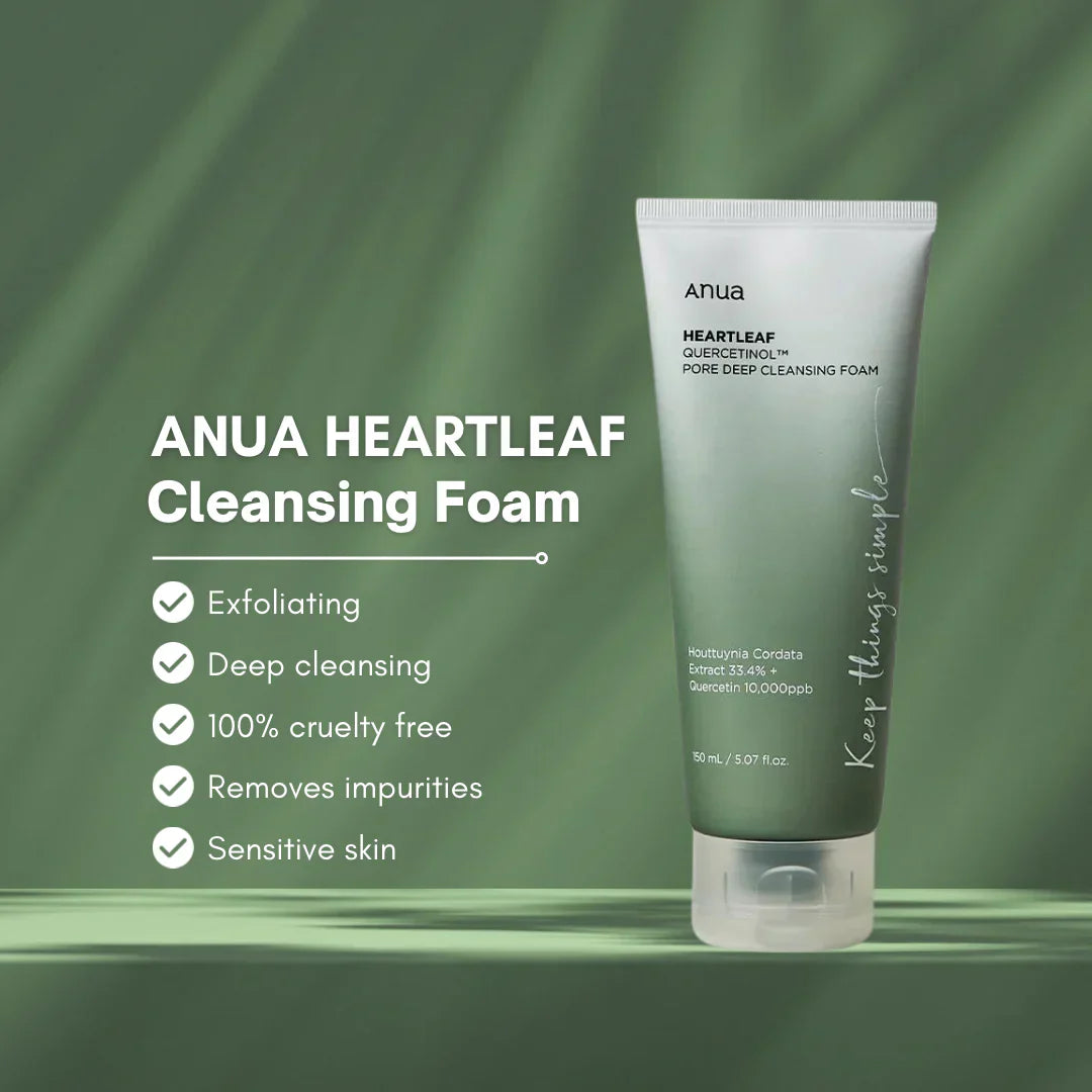 ANUA - Heartleaf Quercetinol Pore Deep Cleansing Foam - 150ML