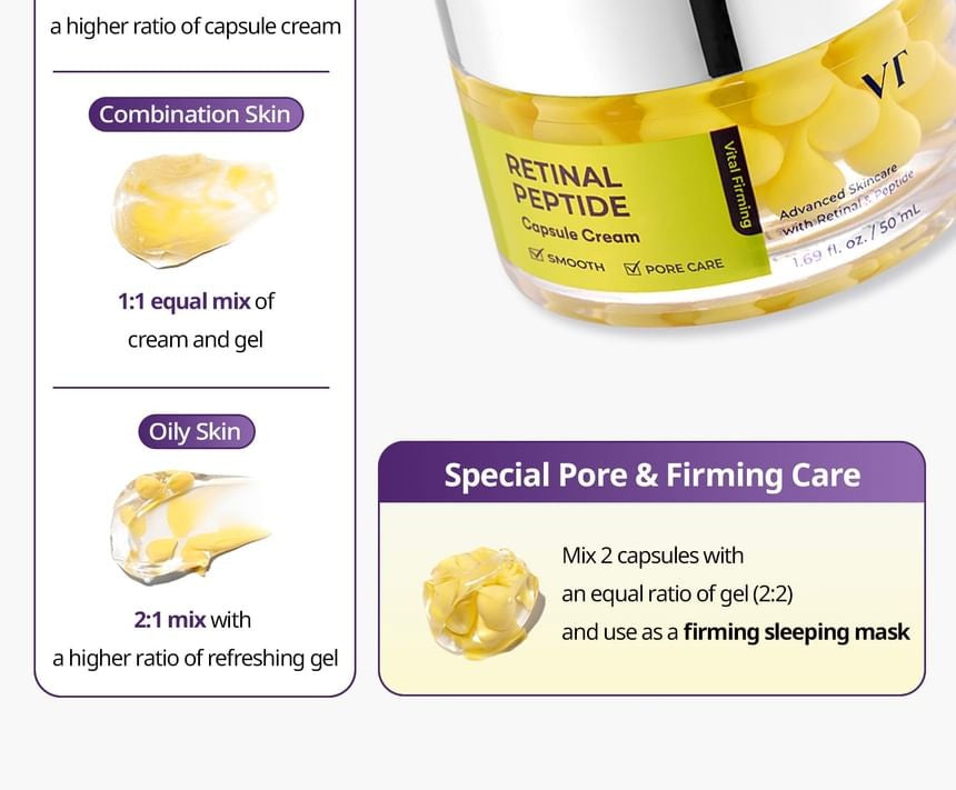 VT COSMETICS - Retinal Peptide Capsule Cream - 50ML