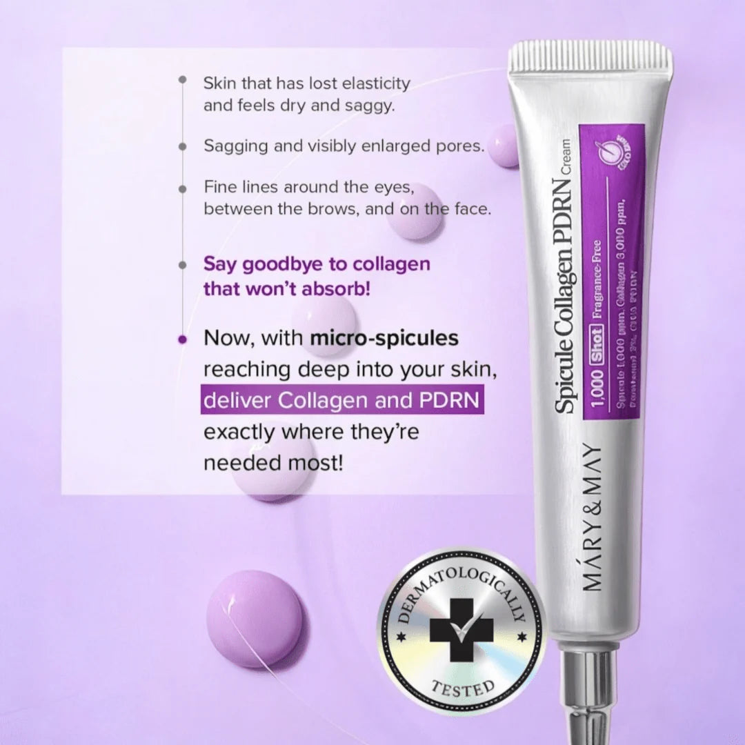 MARY & MAY - Spicule Collagen PDRN SPICULE 1000 Cream - 15G