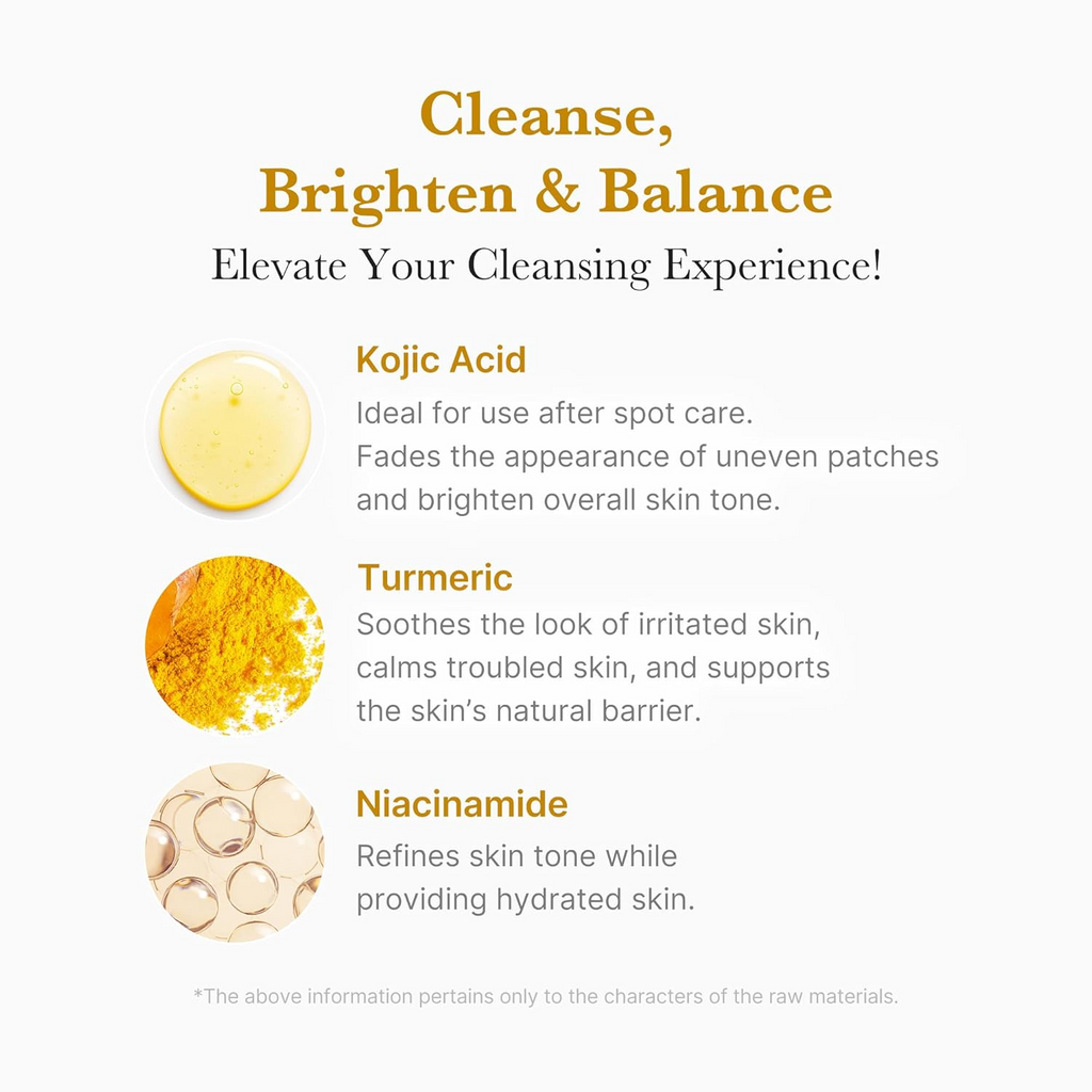 MEDICUBE - Kojic Acid Turmeric Toning Cleanser - 120G