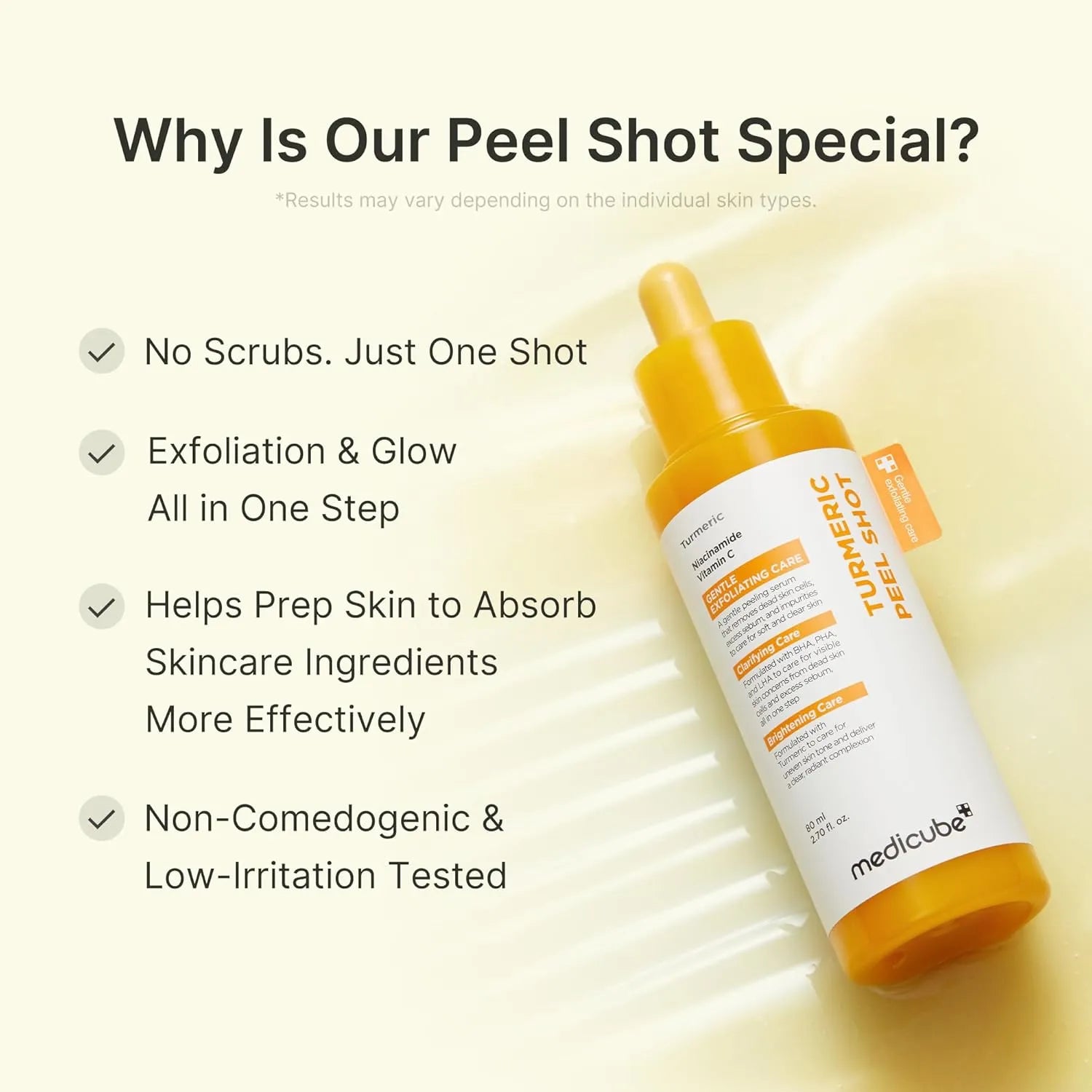 MEDICUBE - Kojic Acid Turmeric Peel Shot - 80ML