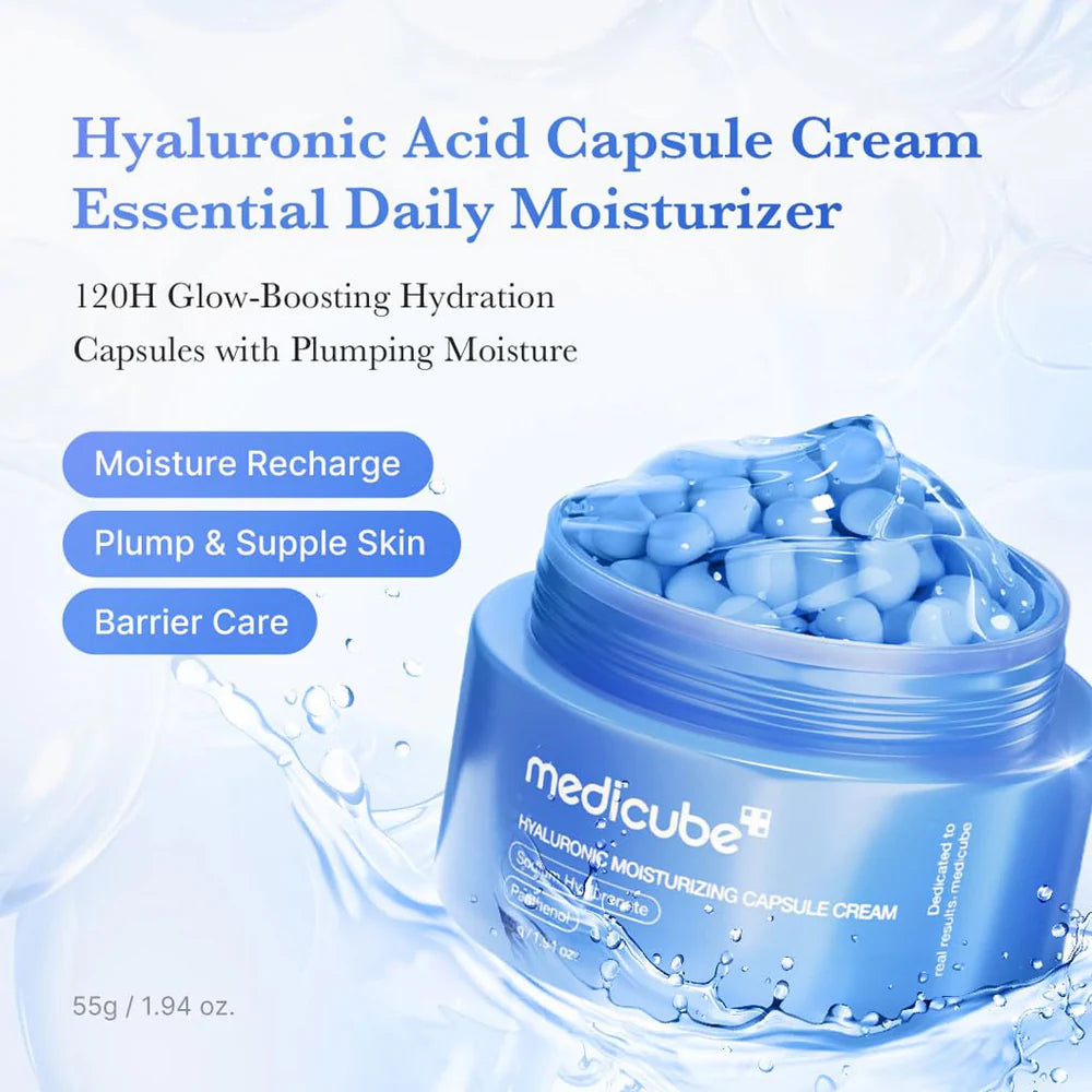 MEDICUBE - Hyaluronic Moisturizing Capsule Cream - 55G