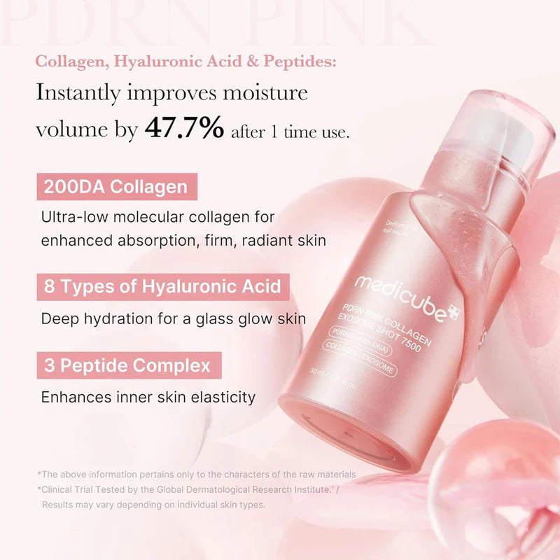 MEDICUBE - PDRN Pink Exosome Shot Serum 7500 - 30ML