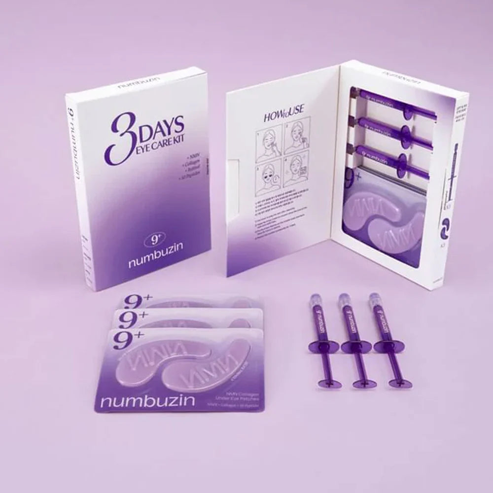 NUMBUZIN - No.9 3Days Eye Care Kit - [(1ML x 3ea) + (8ML x 3ea)]