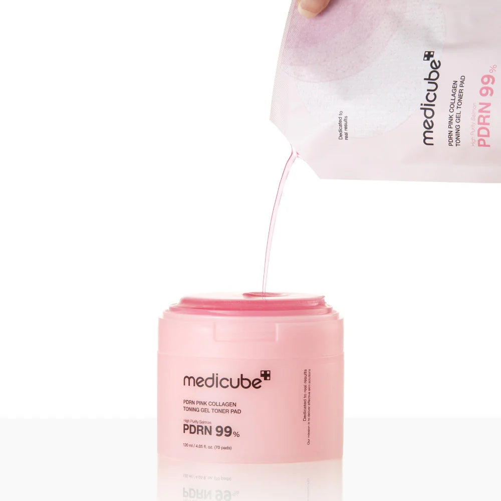 MEDICUBE - PDRN Pink Collagen Toning Gel Toner Pad (70 Pads)