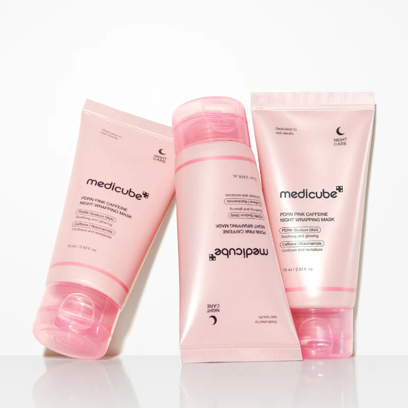 MEDICUBE - PDRN Pink Caffeine Night Wrapping Mask - 75ML