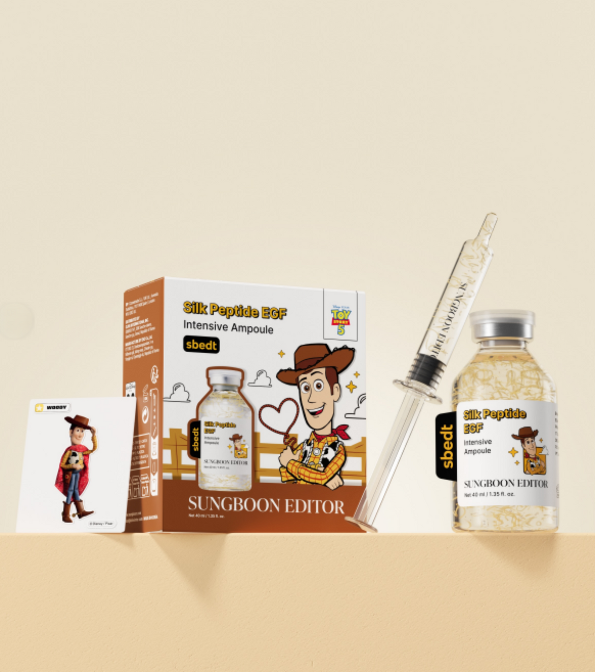 SUNGBOON EDITOR - Silk Peptide EGF Intensive Ampoule -  (Toy Story Edition) WOODY - 40ML