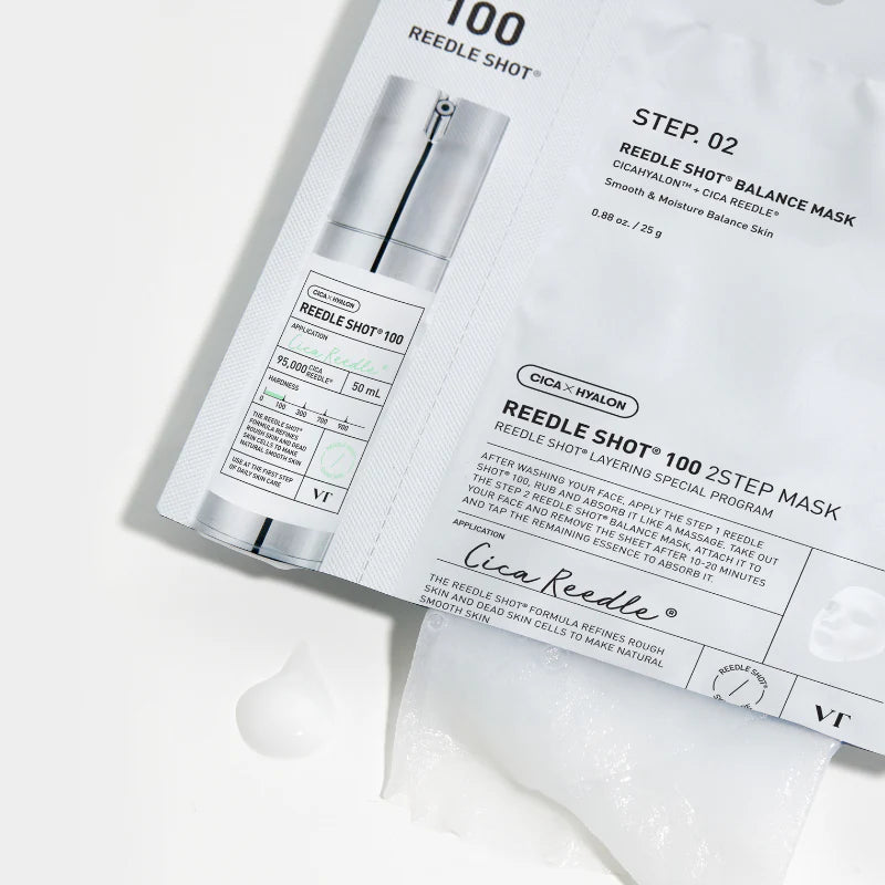 VT COSMETICS - Reedle Shot 100 2-Step Mask - 1PC