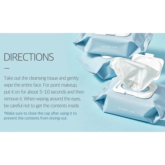 ROUND LAB - 1025 DOKDO Cleansing Tissue - 30 Wipes
