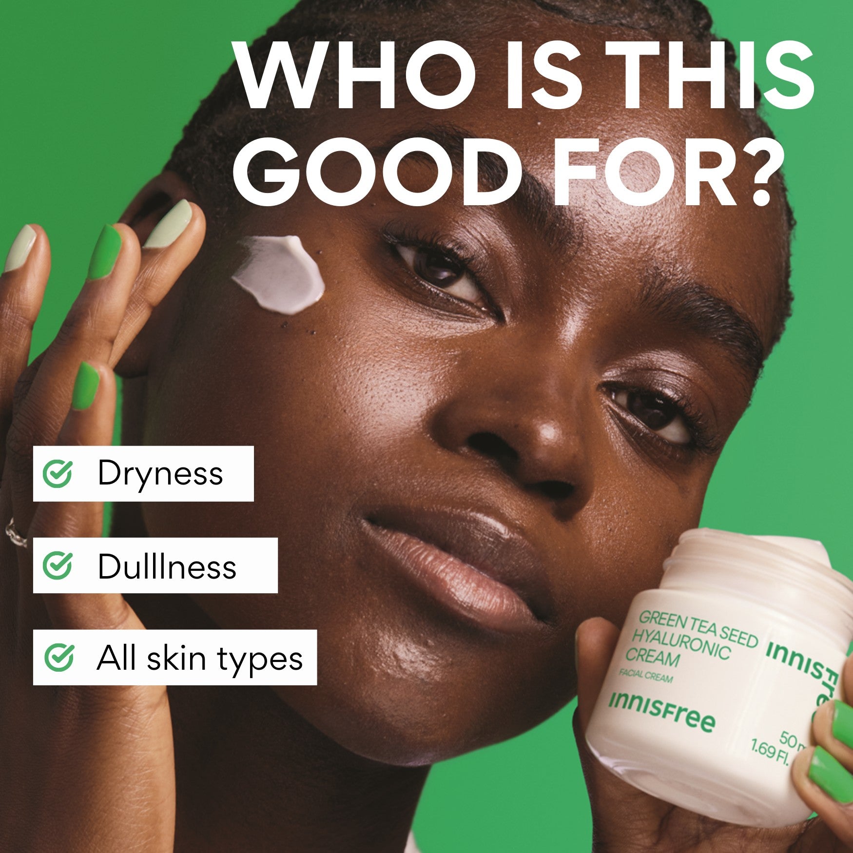 INNISFREE - Green Tea Seed Hyaluronic Cream - 50ML