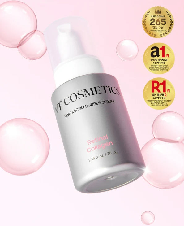 VT COSMETICS - Retinol Collagen Pink Micro Bubble Serum - 70ML