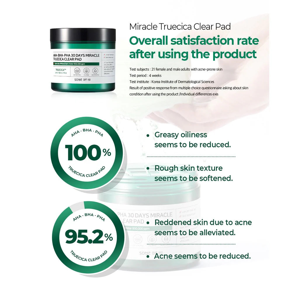 SOME BY MI - AHA BHA PHA 30 Days Miracle Truecica Clear Pad - (70 Pads)