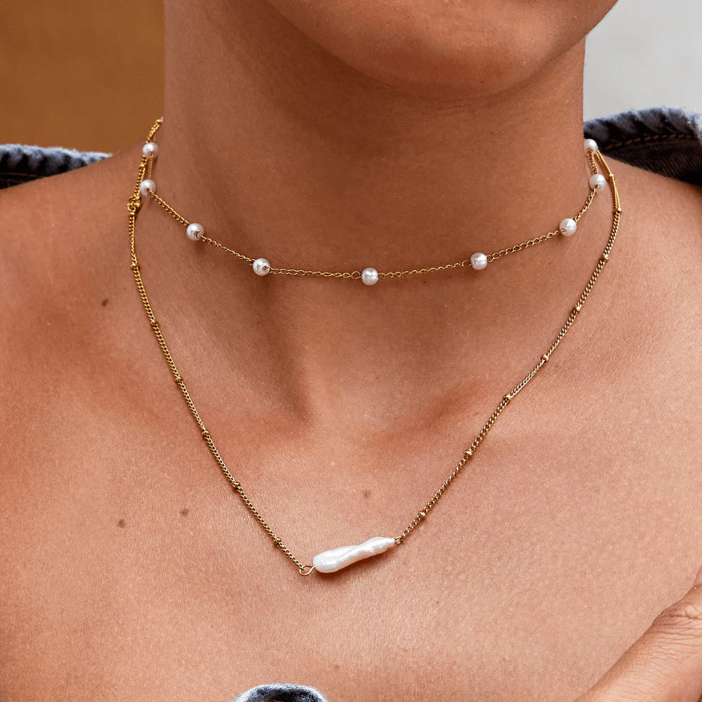 BEAUTIFUL EARTH - Atasha Baroque Pearl Necklace