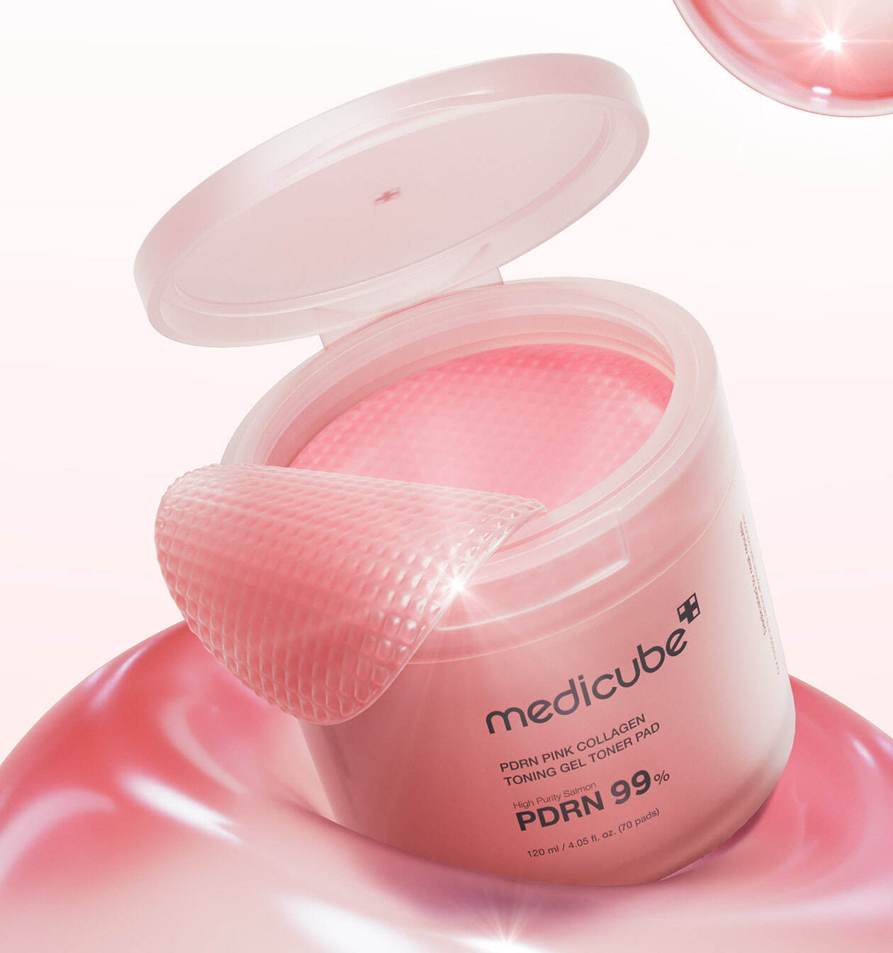 MEDICUBE - PDRN Pink Collagen Toning Gel Toner Pad (70 Pads)
