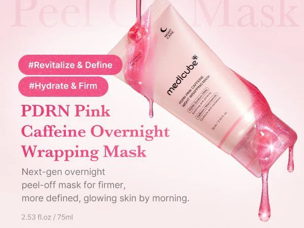 MEDICUBE - PDRN Pink Caffeine Night Wrapping Mask - 75ML