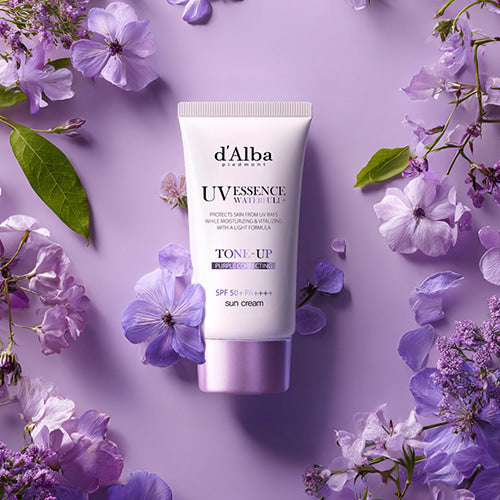 D'ALBA - Waterfull Purple Correcting Tone-Up Sun Cream - 50ML