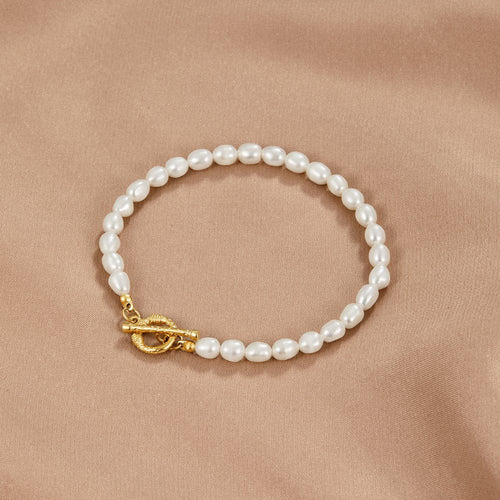 BEAUTIFUL EARTH - CARA PEARL LINK BRACELET