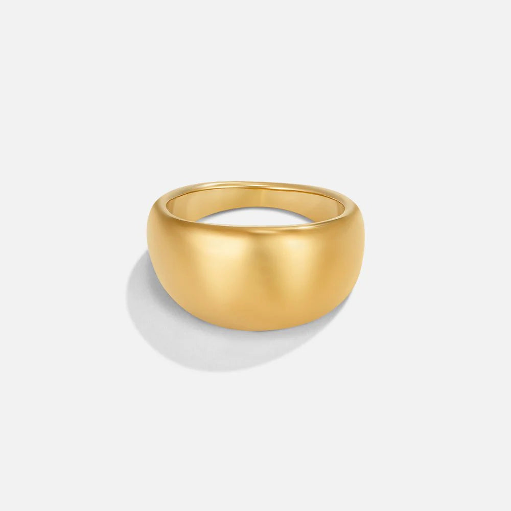 BEAUTIFUL EARTH - CELIA CHUNKY GOLD RING - SIZE 8