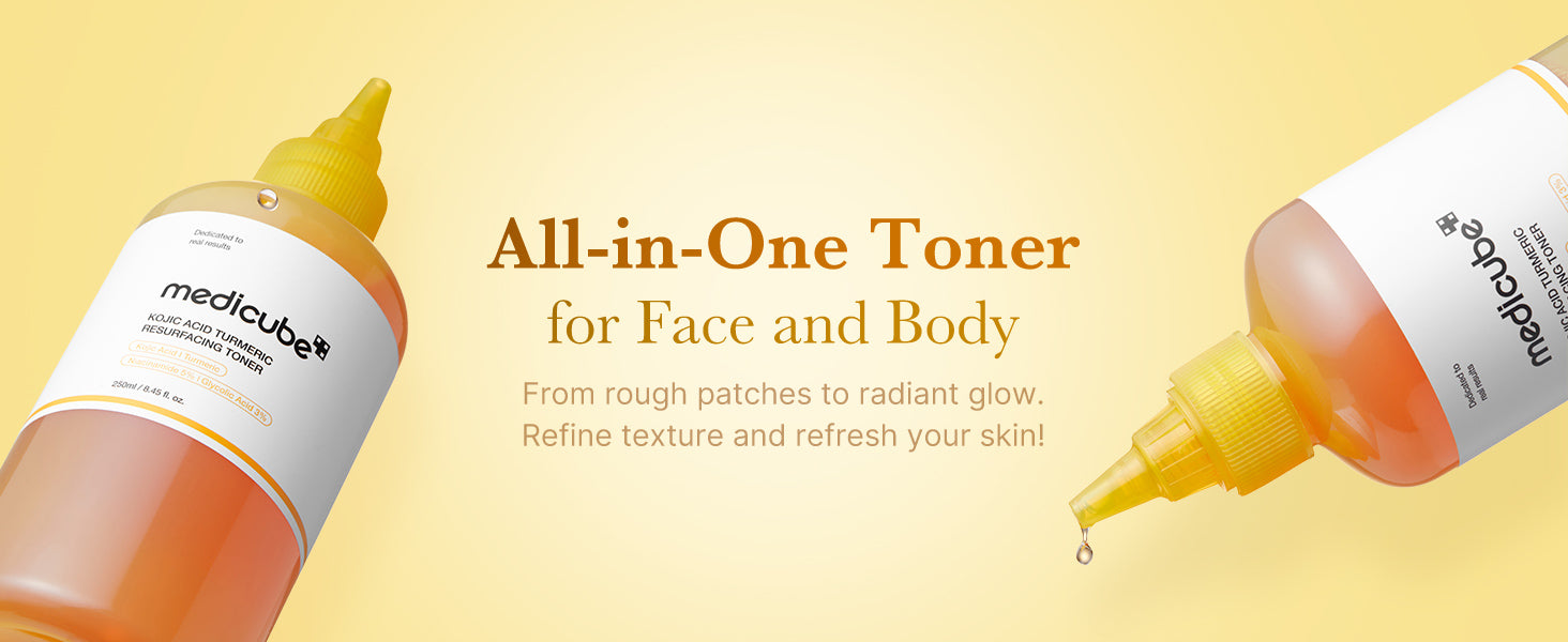 MEDICUBE - Kojic Acid Turmeric Resurfacing Toner - 250ML