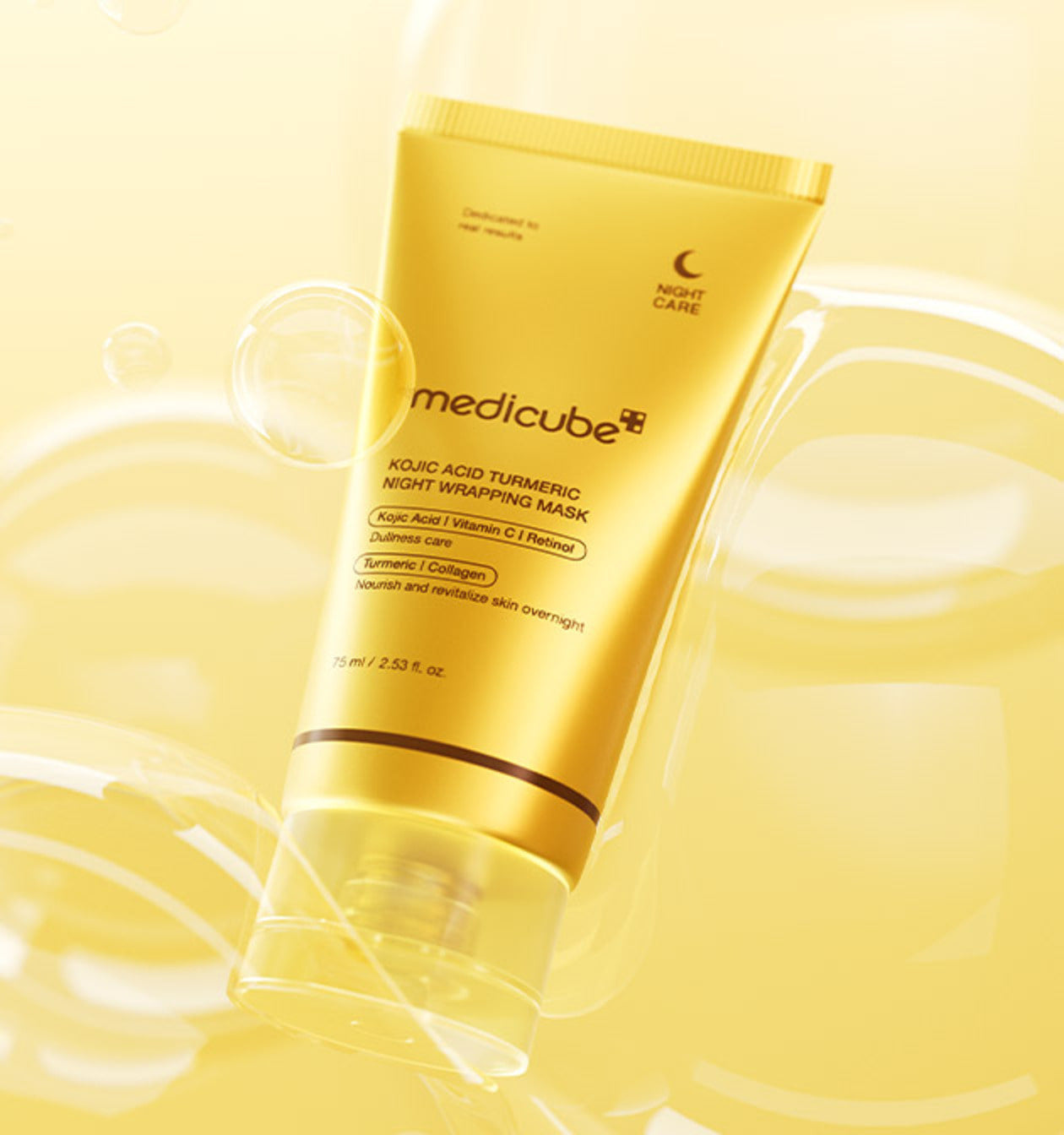MEDICUBE - Kojic Acid Turmeric Night Wrapping Mask - 75ML