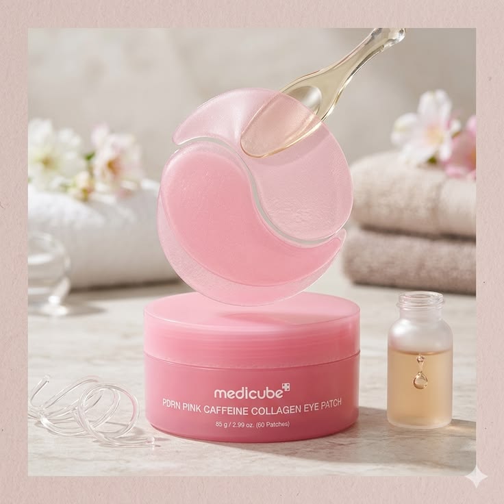 MEDICUBE - PDRN Pink Caffeine Collagen Eye Patch - 60pcs