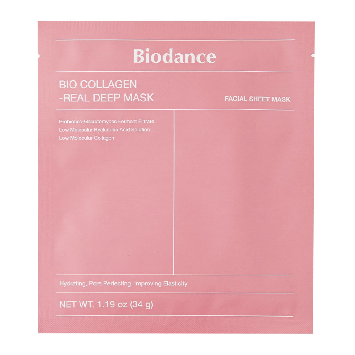 “Pink BIODANCE Bio Collagen Real Deep Mask 1 sachet”