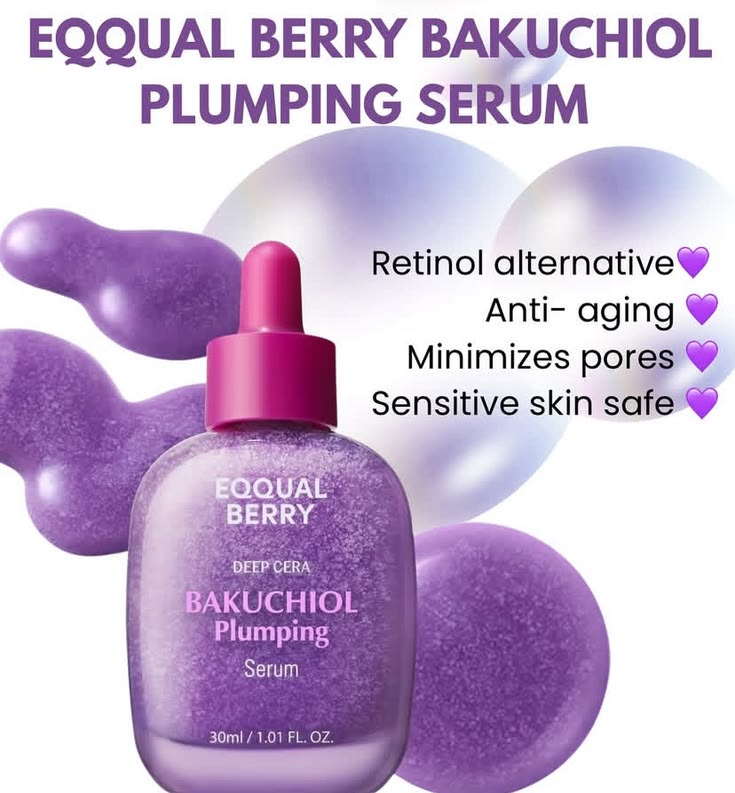 EQQUALBERRY - Bakuchiol Plumping Serum - 30ML