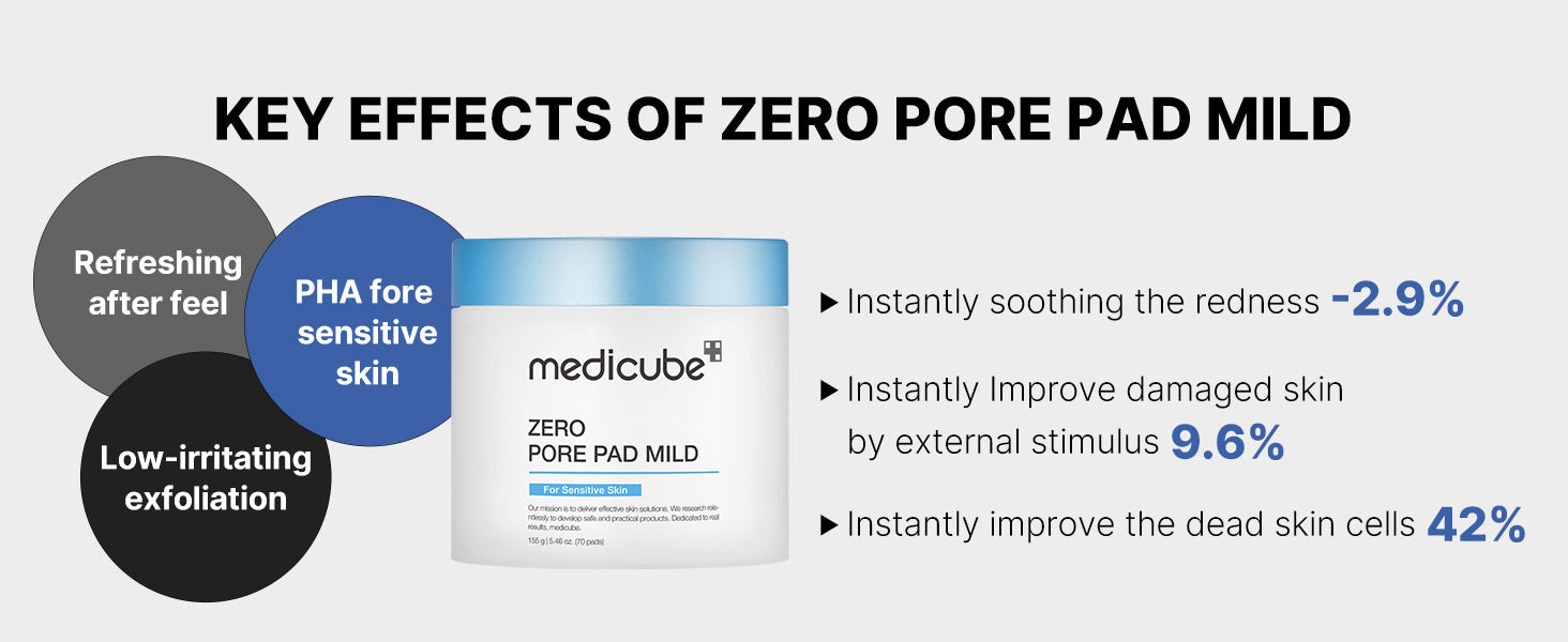 MEDICUBE - Zero Pore Mild Pad (70ea)