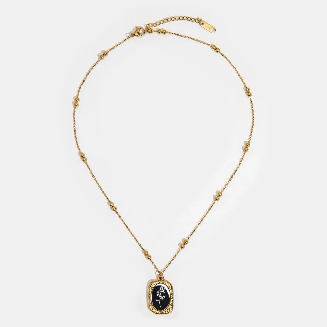 BEAUTIFUL EARTH - FRAGILE LOVE ROSE NECKLACE