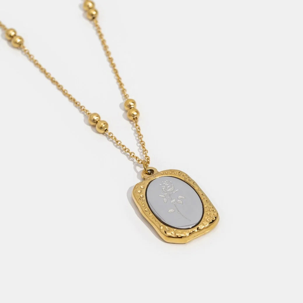 BEAUTIFUL EARTH - FRAGILE LOVE ROSE NECKLACE