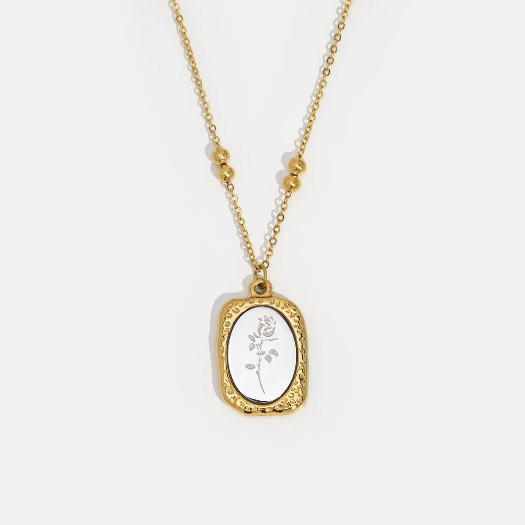 BEAUTIFUL EARTH - FRAGILE LOVE ROSE NECKLACE