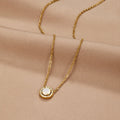 BEAUTIFUL EARTH - GOLD MONET CRYSTAL NECKLACE