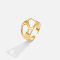 BEAUTIFUL EARTH - GOLDEN DREAM HOLLOW RING - SIZE 8