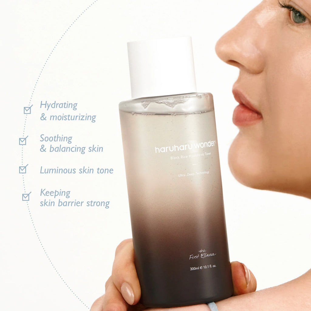 HARUHARU WONDER - Black Rice Hyaluronic Toner - 300ML