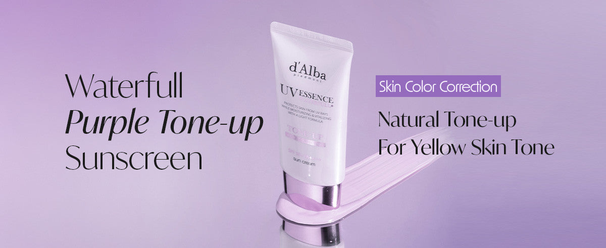 D'ALBA - Waterfull Purple Correcting Tone-Up Sun Cream - 50ML