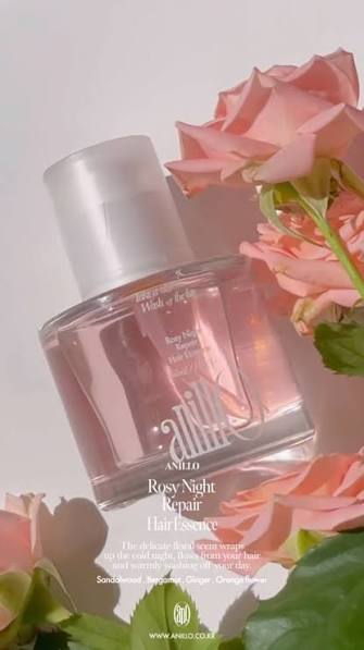 ANILLO - Rosy Night Repair Hair Essence - 50ML + (GIFT) ANILLO - Fig Whisky Body Scrub - 44ML