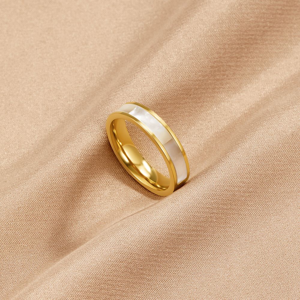 BEAUTIFUL EARTH - IVORY PEARL GOD RING - SIZE 8