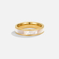 BEAUTIFUL EARTH - IVORY PEARL GOD RING - SIZE 8