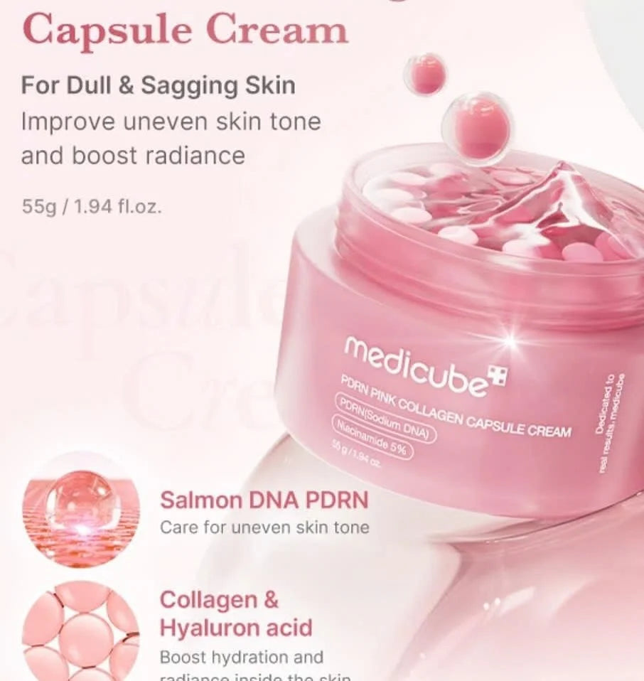 MEDICUBE - PDRN Pink Collagen Capsule Cream - 55G