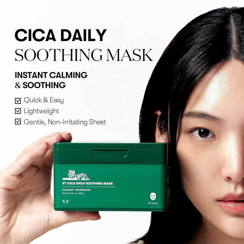 VT COSMETICS - Cica Daily Soothing Mask (30 Pcs)