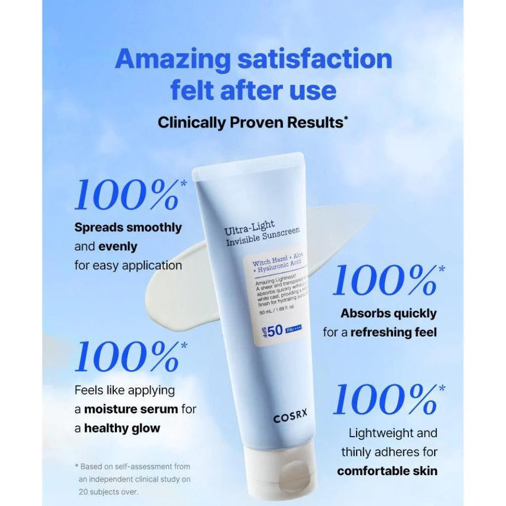 COSRX - Ultra-Light Invisible Sunscreen SPF50+ PA++++ - 50ML