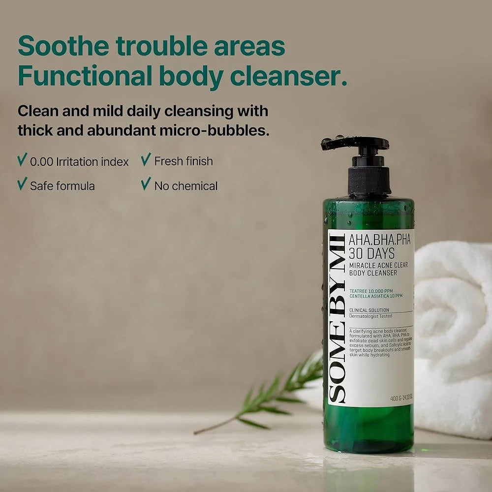 SOME BY MI - AHA BHA PHA 30 Days Miracle Acne Clear Body Cleanser - 400G