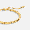 BEAUTIFUL EARTH - LEXI 18K GOLD CUBE BRACELET