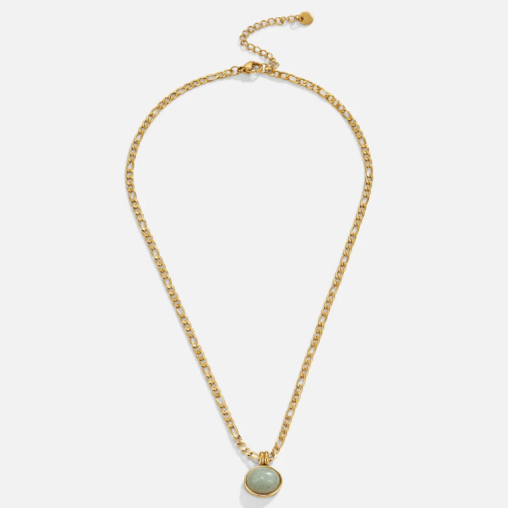 BEAUTIFUL EARTH - JADE STONE PENDANT NECKLACE
