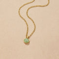 BEAUTIFUL EARTH - JADE STONE PENDANT NECKLACE