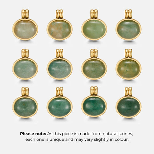 BEAUTIFUL EARTH - JADE STONE PENDANT NECKLACE