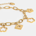 BEAUTIFUL EARTH - GOLD DAISY CHARM BRACELET